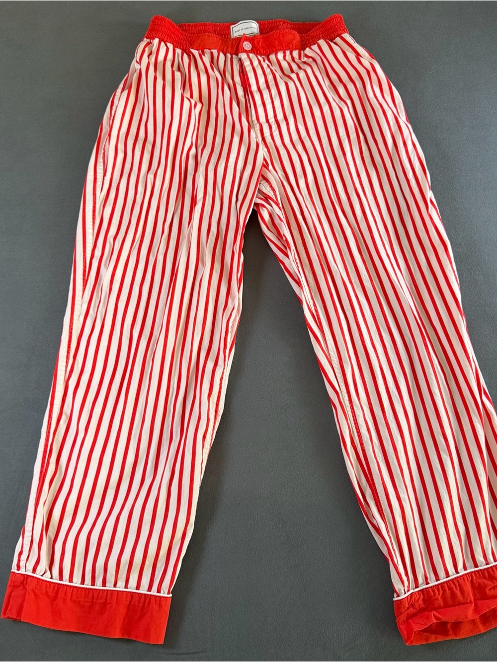 Women’s Red & White Striped Pajama Pants